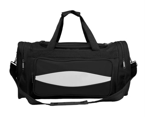 20 Inch Black 600HD Tuff Cloth Canvas Duffel Bag