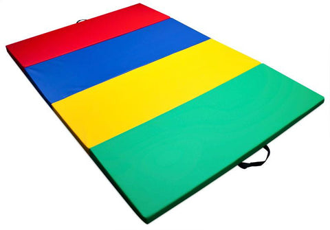 Mixed Rainbow Children's and Gymnastics 4' x 6' Tumbling Mat