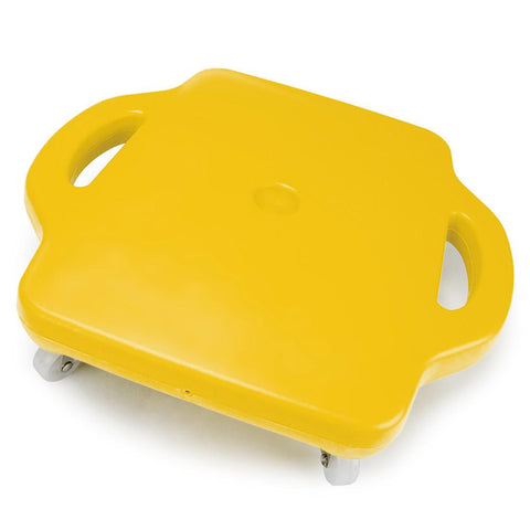 16in Gym Class Scooter Board w-Safety Handles - Yellow