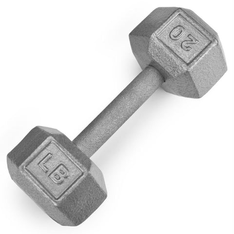 20lb Cast Iron Hex Dumbbell