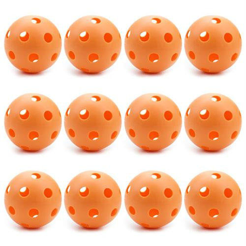 12 Orange Poly Baseballs (Regulation Size)