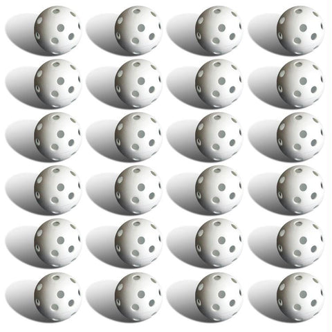 24 Polyurethane White Plastic Golf Balls