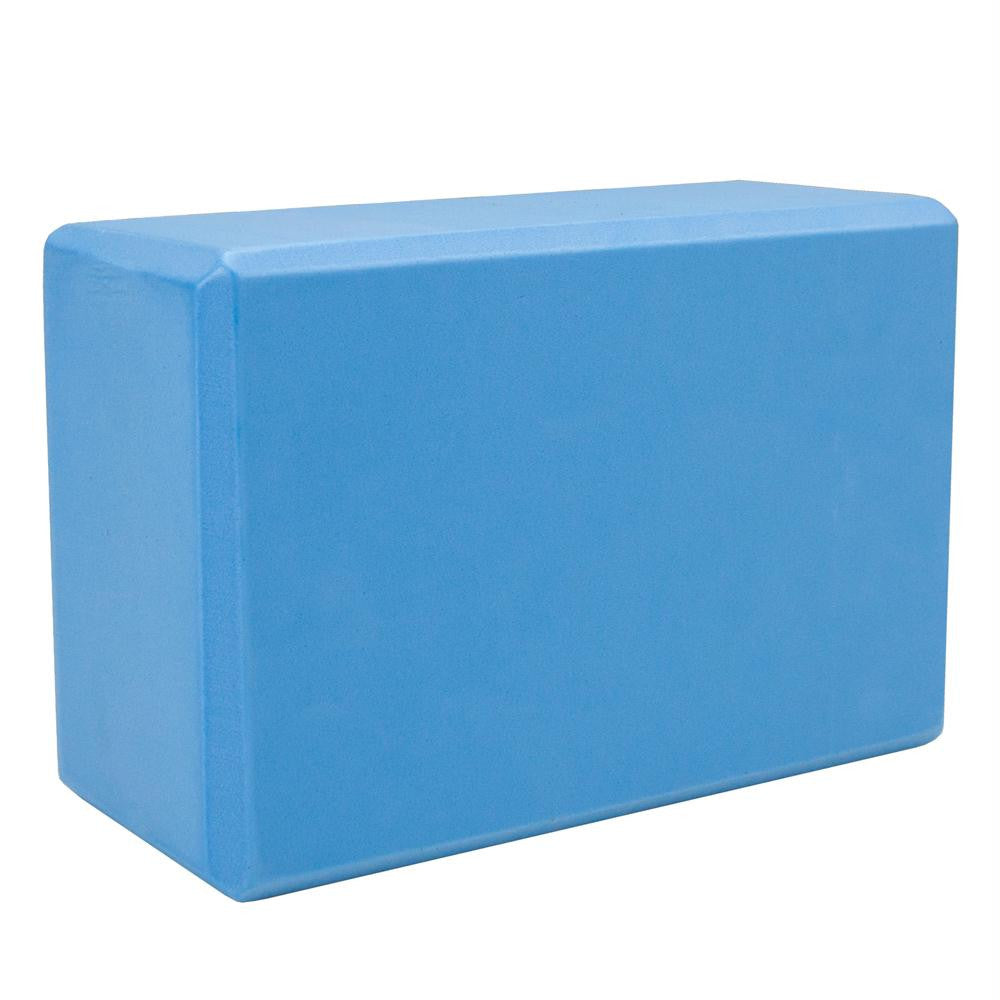 Large High Density Blue Foam Yoga Block 9 x 6 x 4