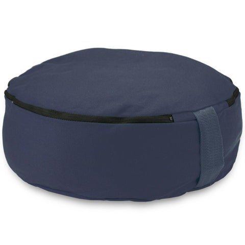 Blue 15" Round Zafu Meditation Cushion