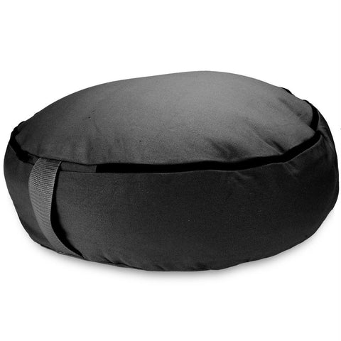 Black 18" Round Zafu Meditation Cushion