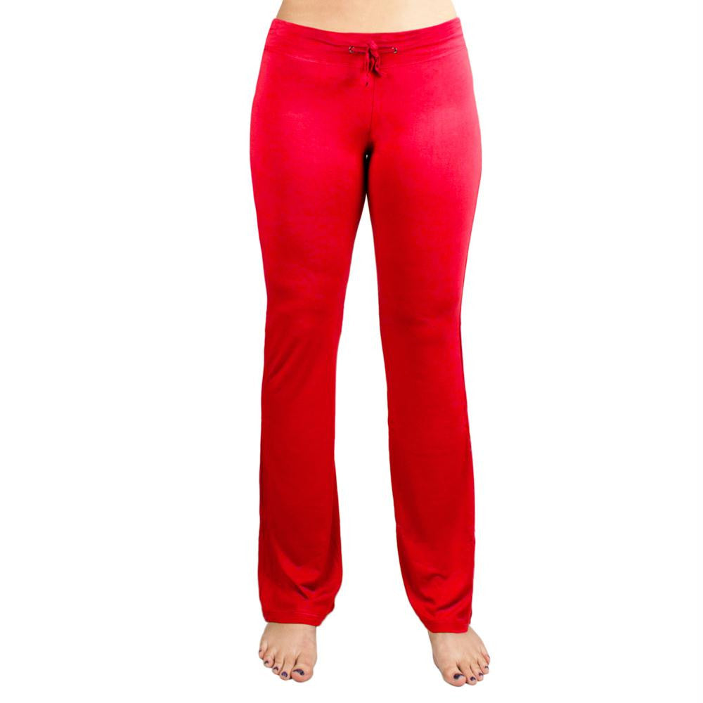 Small Red Relaxed Fit Yoga Pants