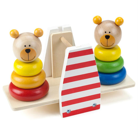 Balancing Bears Stacking See-Saw