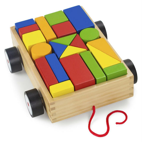 Take-Along Building Block Wagon