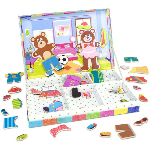 Bear Cubs Magnetic Dress-Up Playset