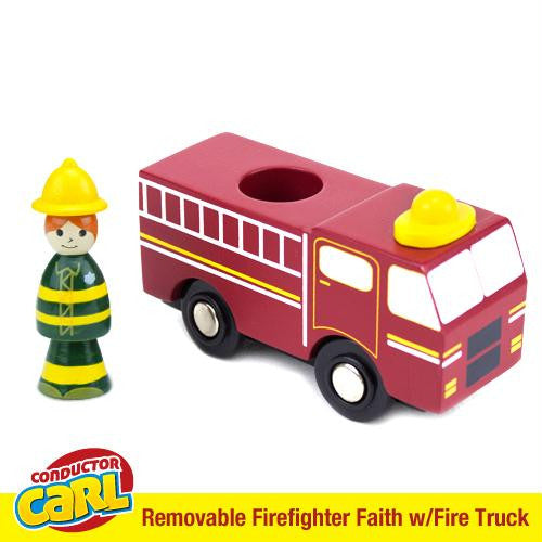 Firefighter Faith Fire Truck with Removable Character