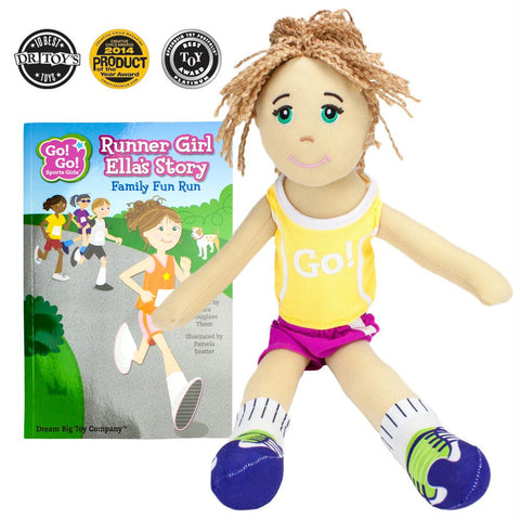 Runner Girl Ella Read & Play Doll and Book Set