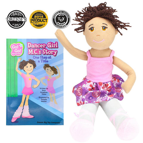 Dancer Girl M.C. Read & Play Doll and Book Set