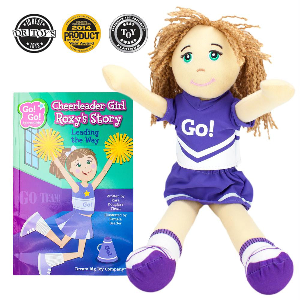 Cheerleader Girl Roxy Read & Play Doll and Book Set