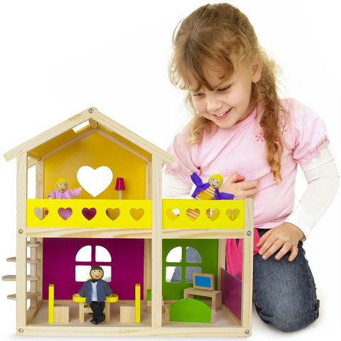 Wooden Wonders Cozy Cottage Dollhouse