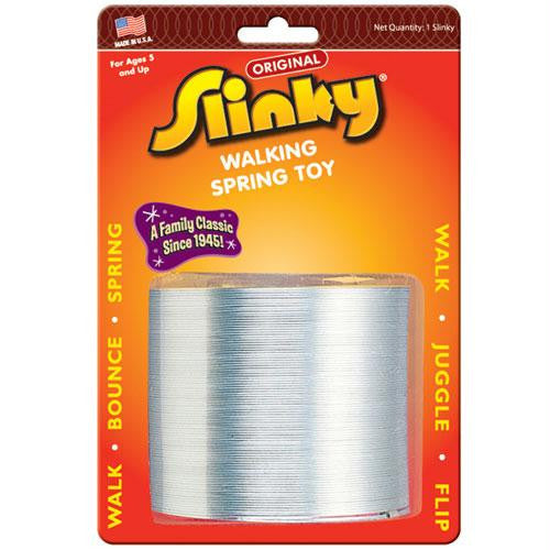 Original Metal Slinky on Blister Card