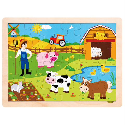 Busy Barnyard Inset Jigsaw Puzzle