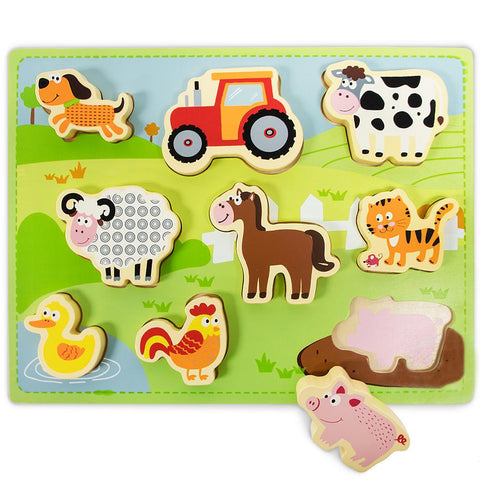 Chunky Barnyard Helpers Puzzle Board