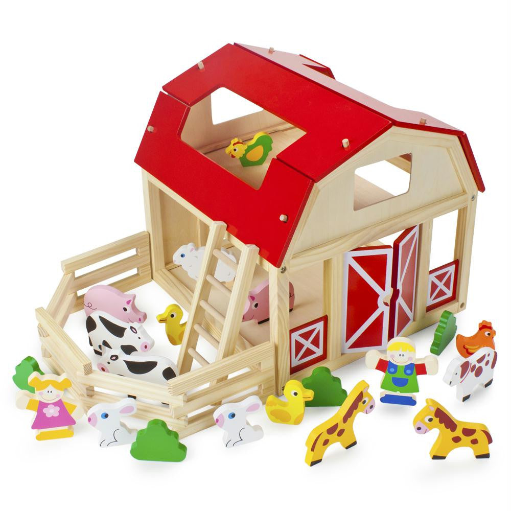 Busy Barnyard Farm Animals Playset