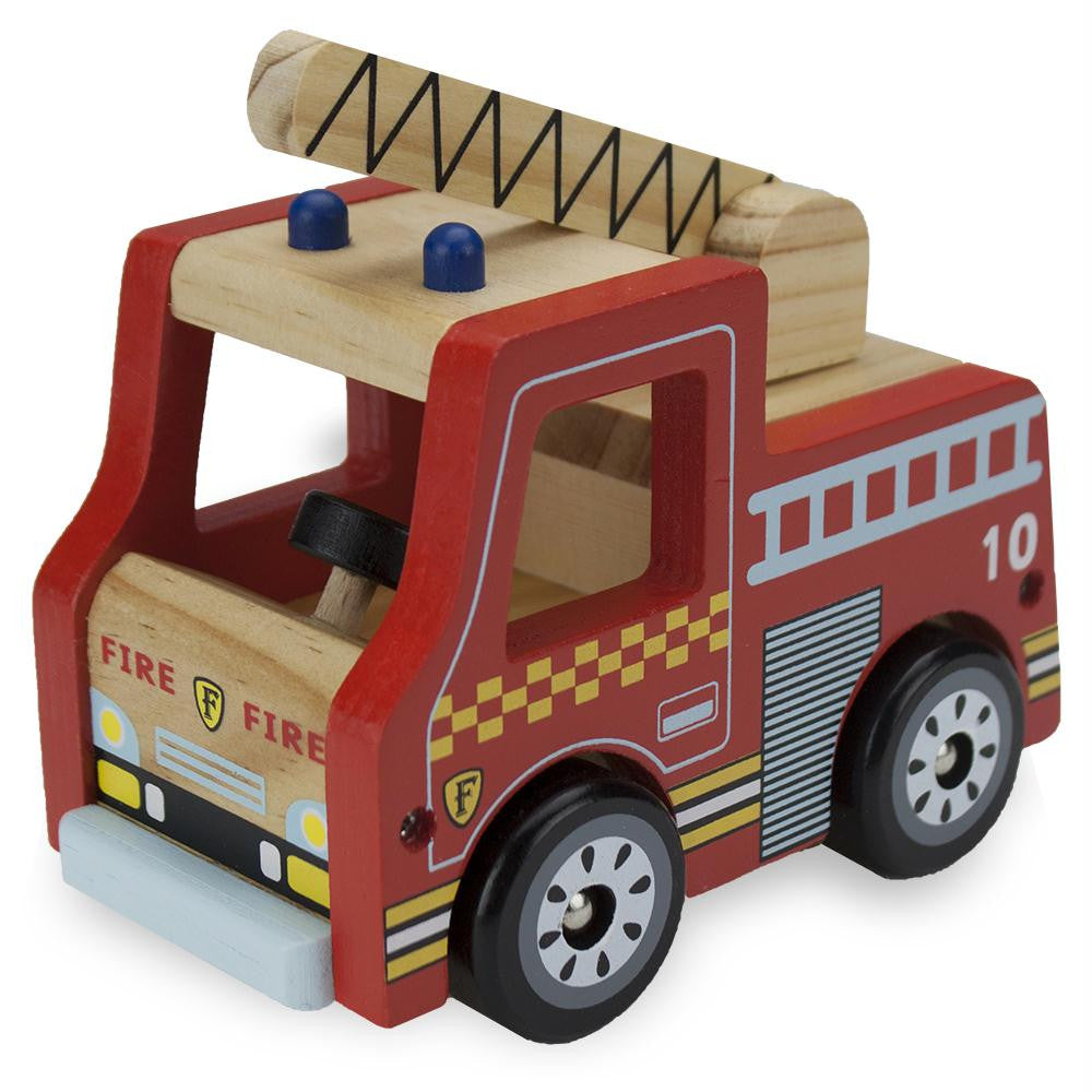 Wooden Wheels Fire Engine