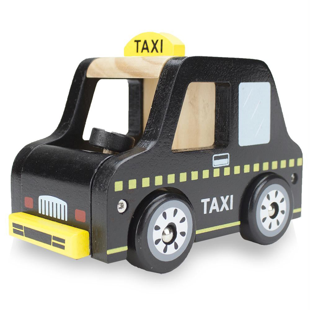 Wooden Wheels Taxi Cab